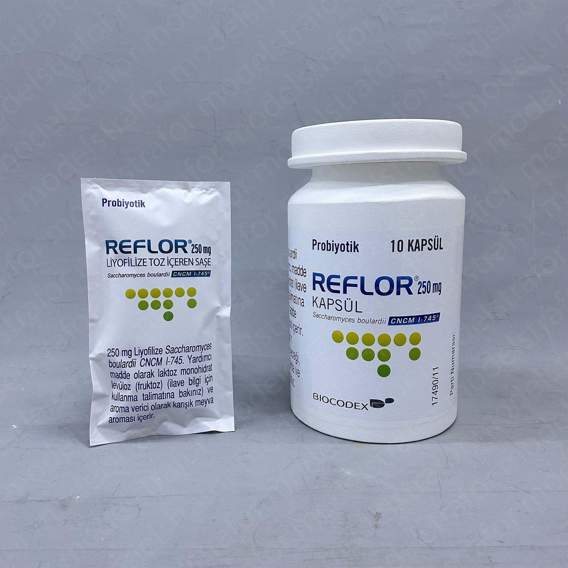 REFLOR Kapsül ve Toz ürünlerini 3d strafor çalışmaları