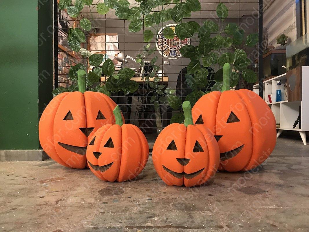 Halloween Bal Kabağı Strafor Kesim