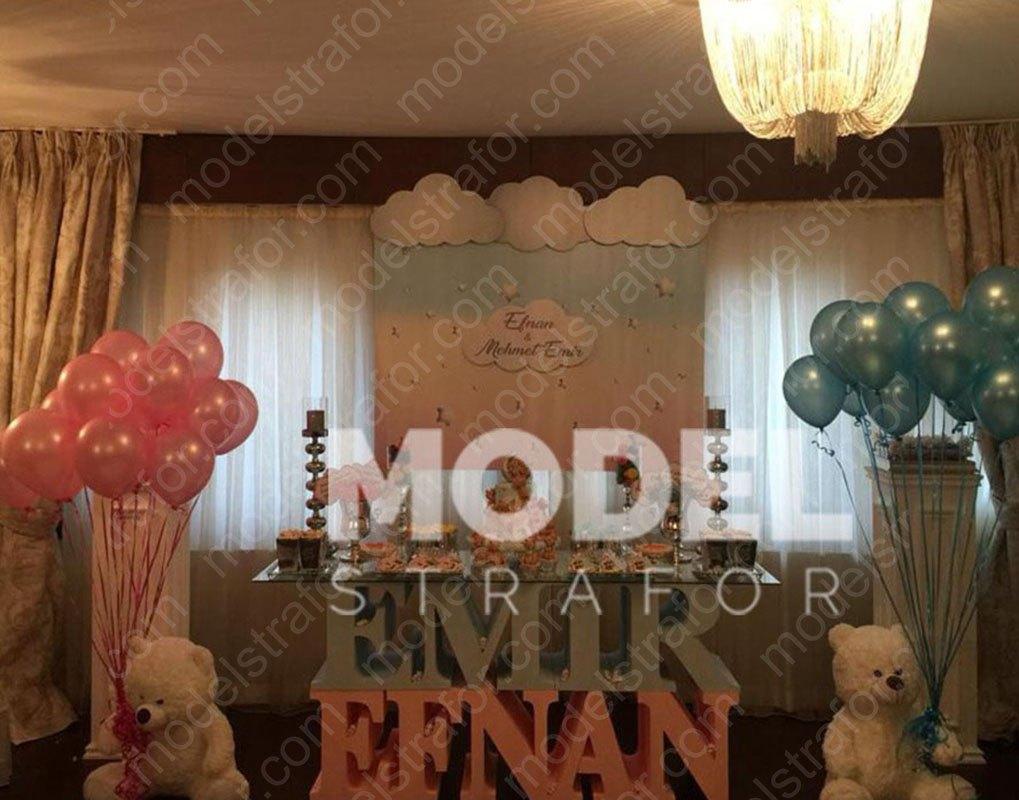 Strafor İsim Masa Ve Fotoblok Dekor