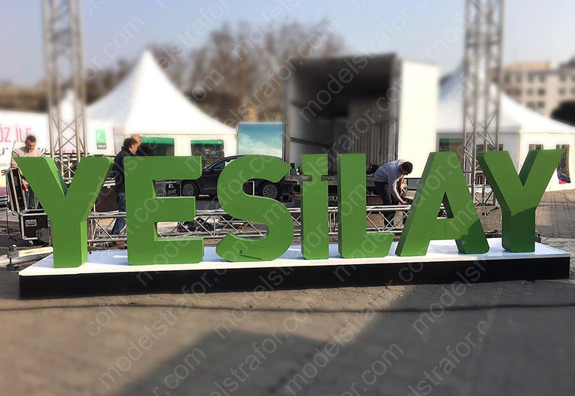 Strafor Yeşil Ay Etkinlik Alanı Yazı Kesimi