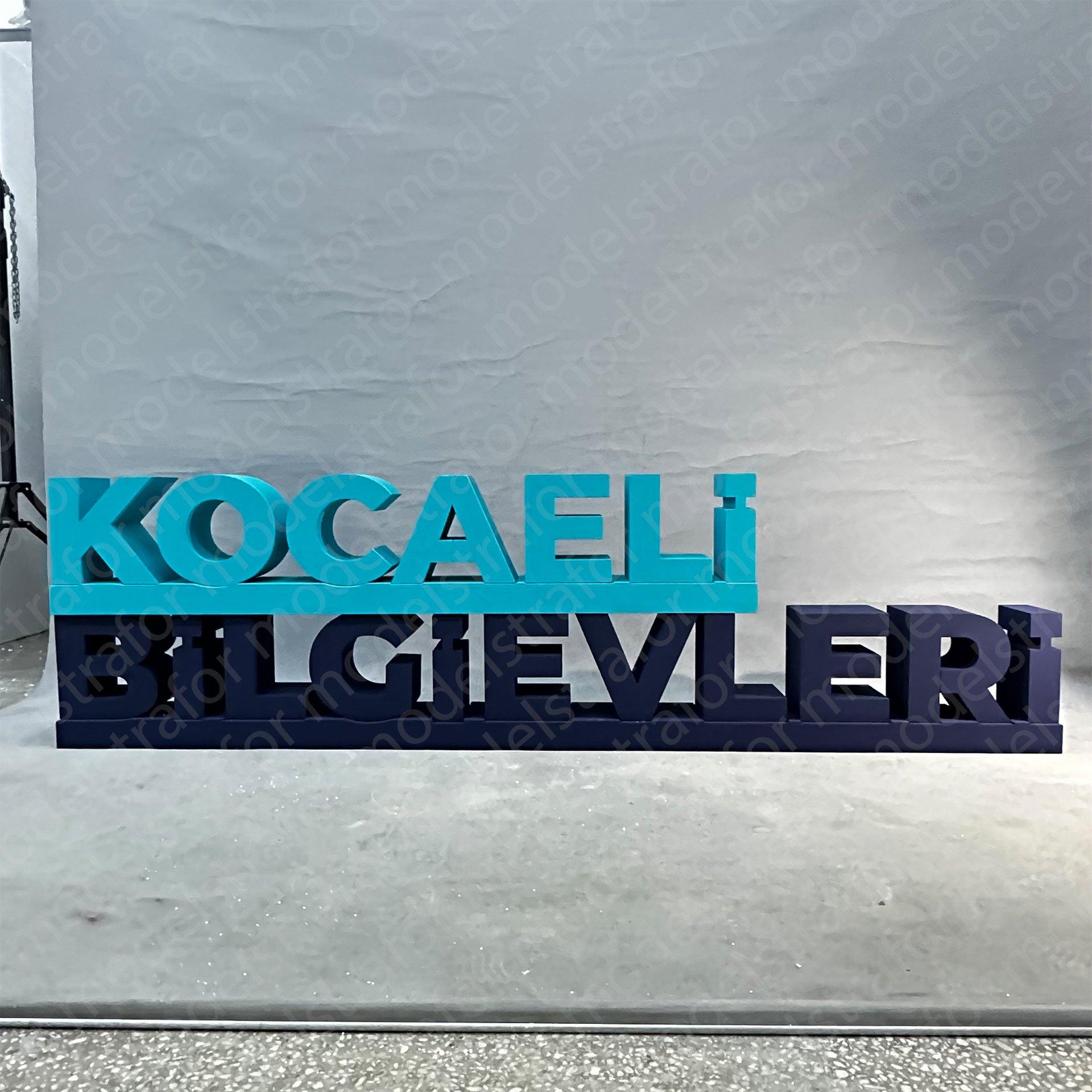 Kocaeli Bilgievleri Strafor Yazı Kesim Çalışması