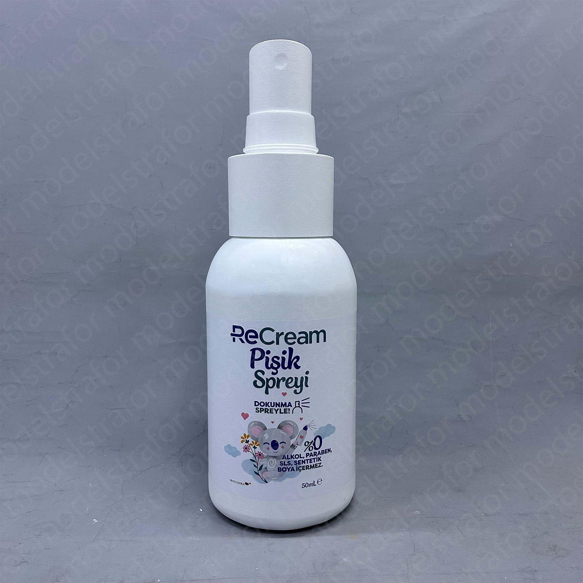 Re Cream Pişik Spreyi Strafor Dummy Çalışması