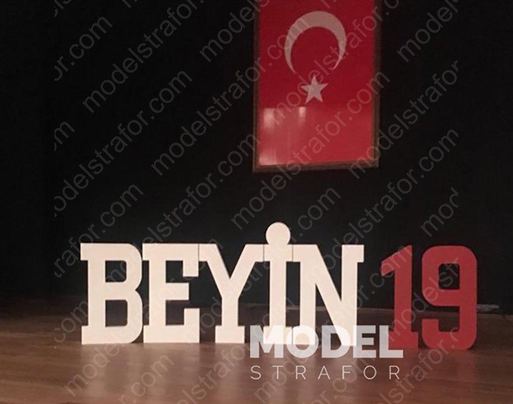 Strafor Sahne Dekoru Yazı Kesim