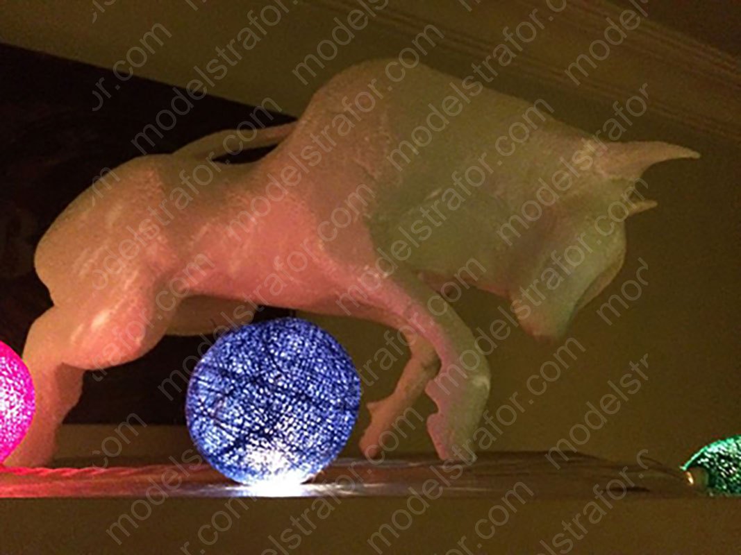 3D Boğa Heykeli Çalışması