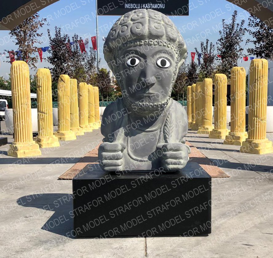 3D Kral Şuppiluliuma Dev Heykel Çalışması