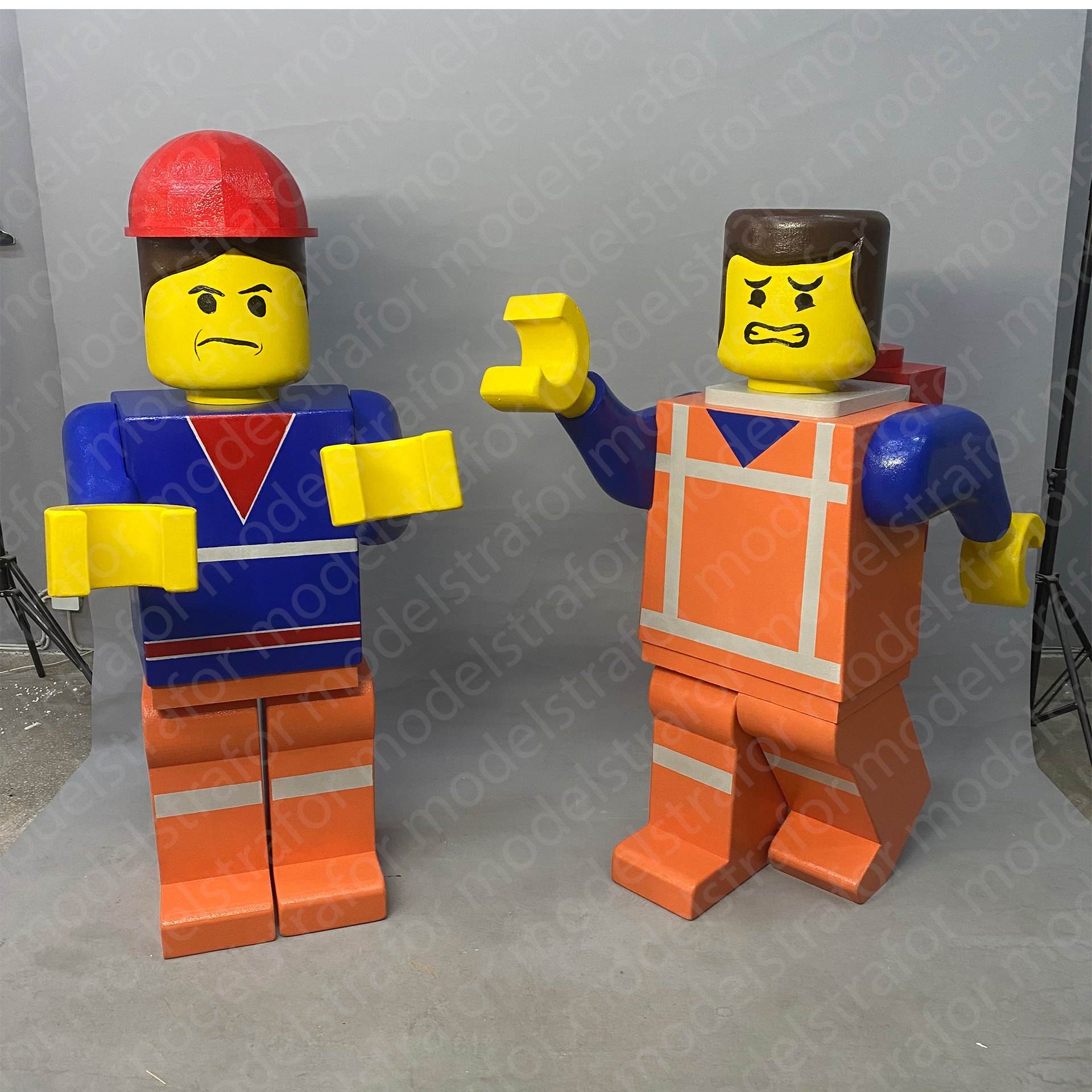 Strafor Lego Adamlar Kesim Çalışmas