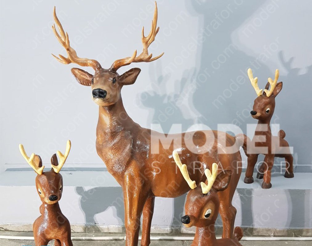 Strafor Geyik 3D Model Çalışması
