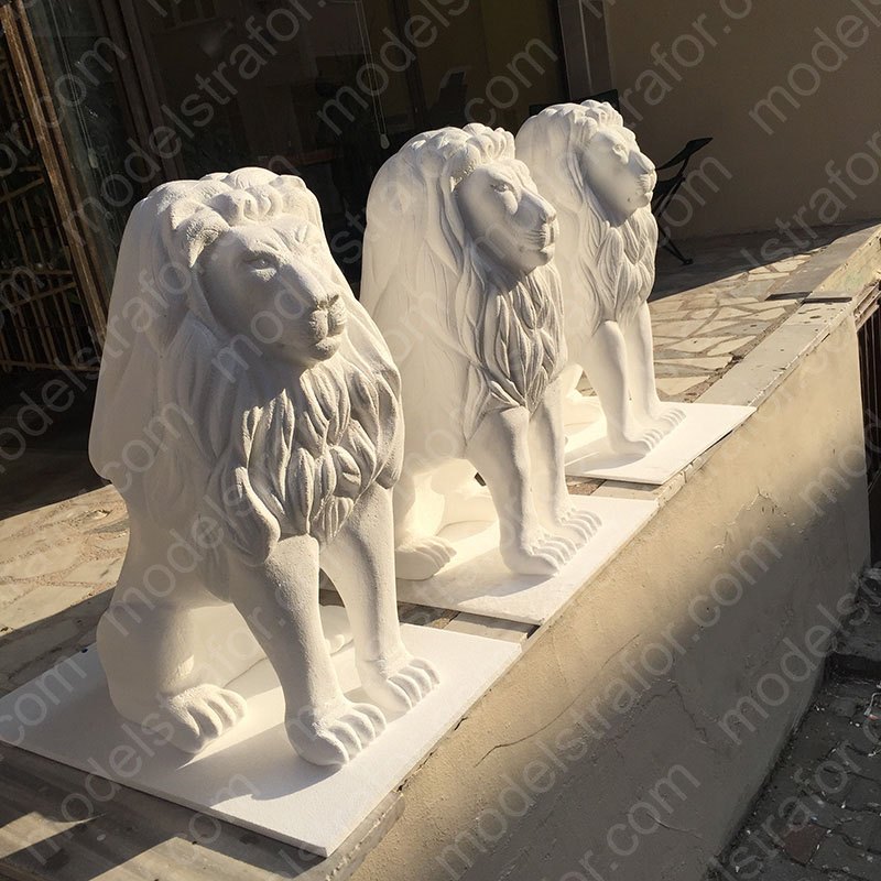 3D Strafor Aslan Heykeli Çalışması