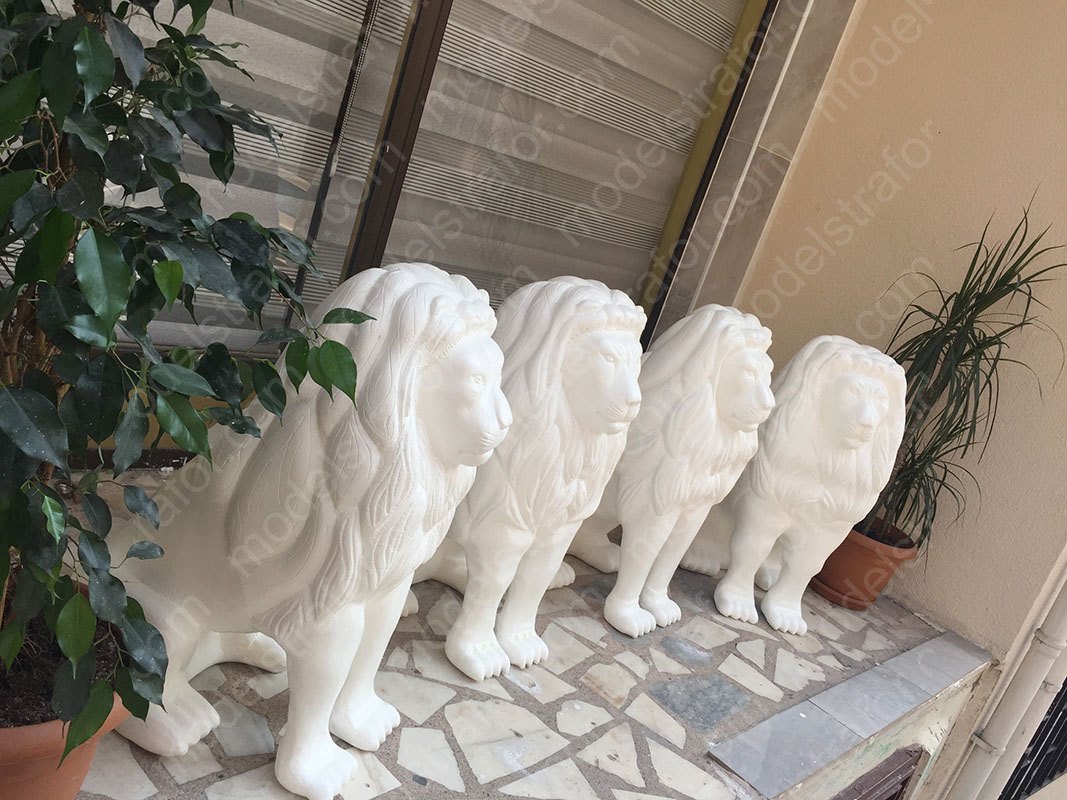 3D Strafor Aslan Heykeli Çalışması