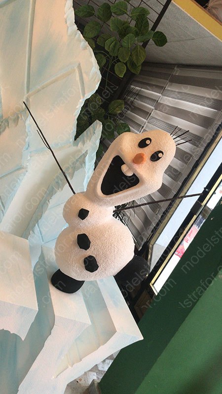 Strafor 3D Olaf Çalışması