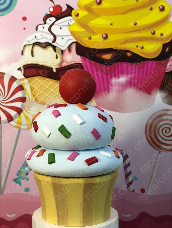 Strafor Cup Cake Modeli