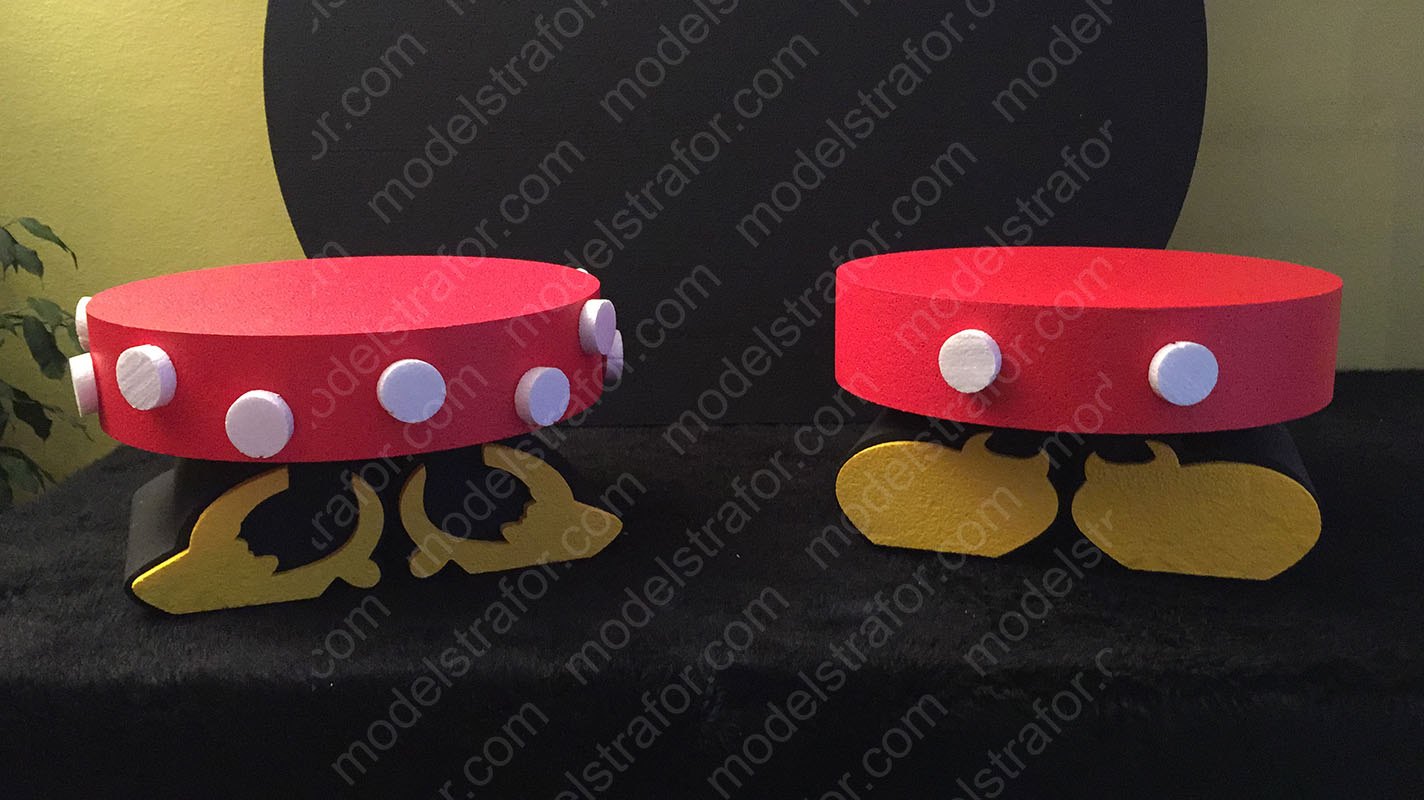 Mickey Mouse Konsept Strafor Doğum Günü Dekoru