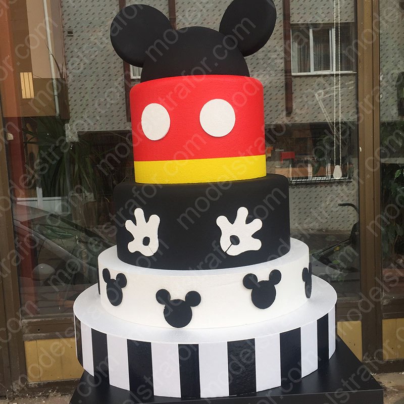 Mickey Mouse Konsept Strafor Doğum Günü Dekoru