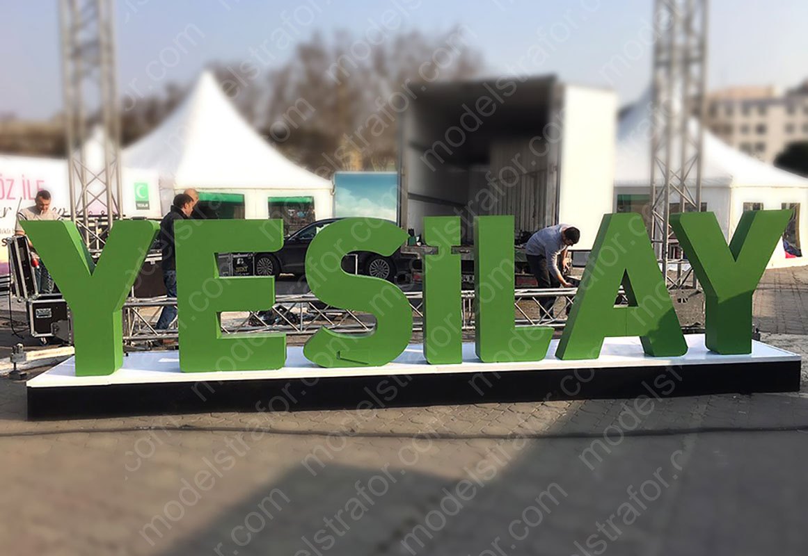 Strafor Yeşil Ay Etkinlik Alanı Yazı Kesimi