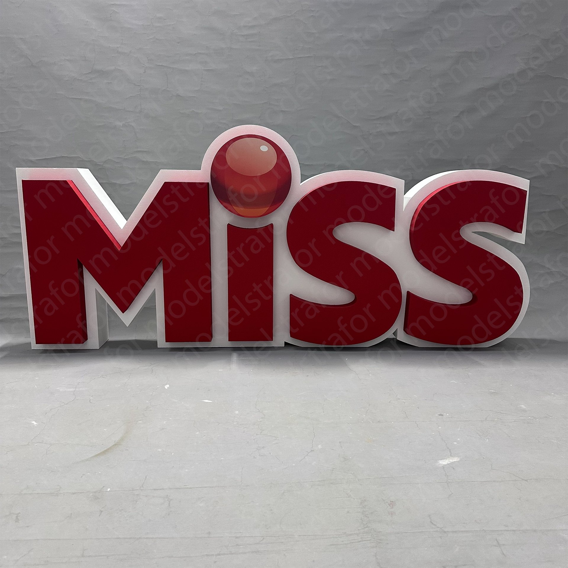 Miss Logo Strafor Yazı Kesim