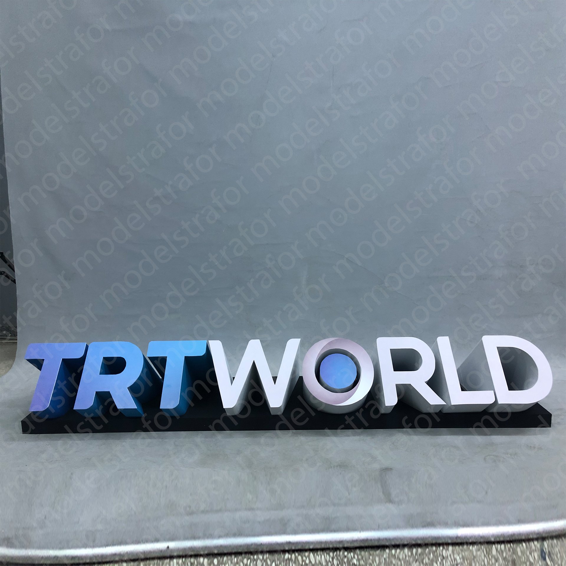 TRTWORLD Strafor Yazı Kesim