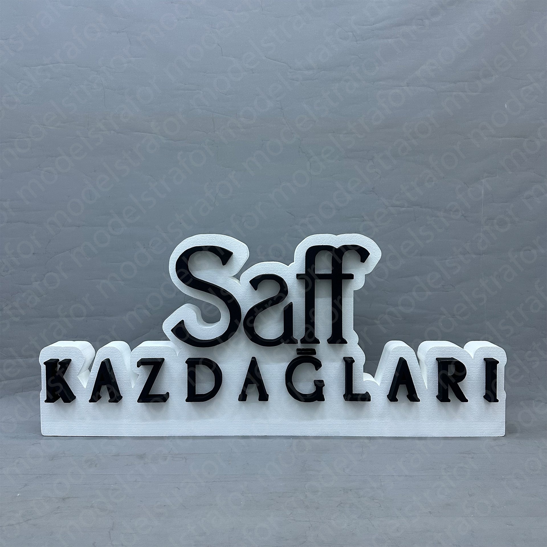 SAFF KAZDAĞLARI Strafor Yazı Kesim