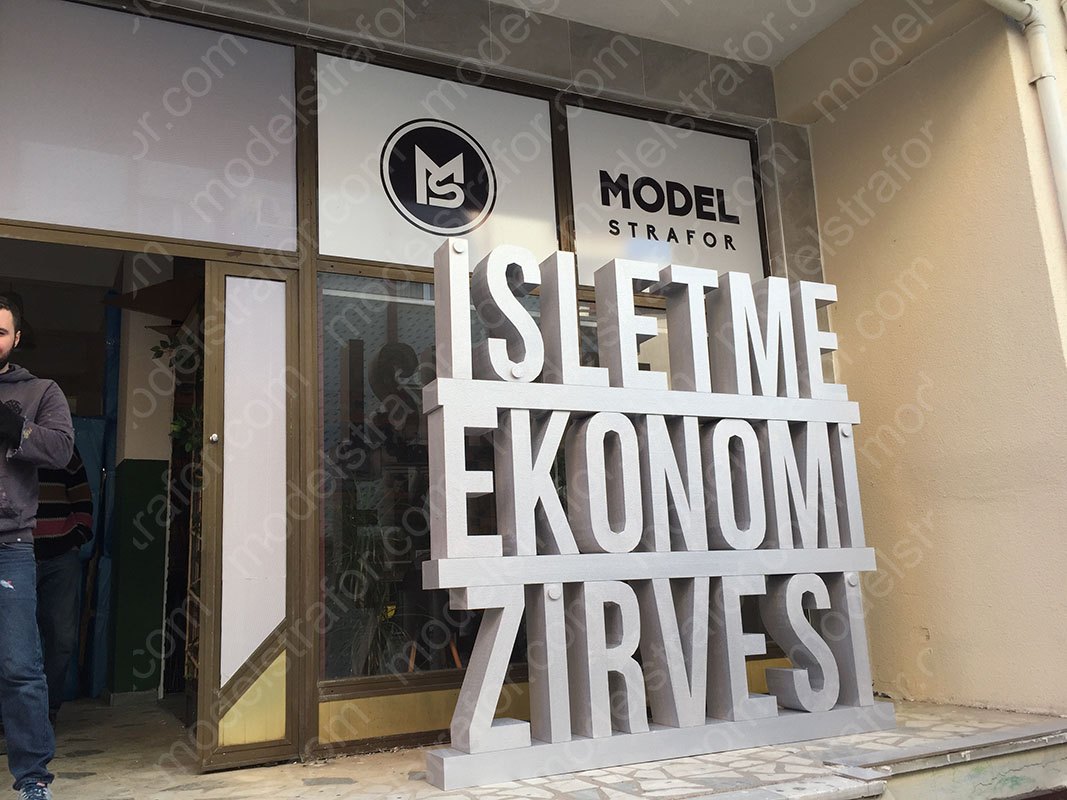 Strafor Sahne Yazı Kesimi