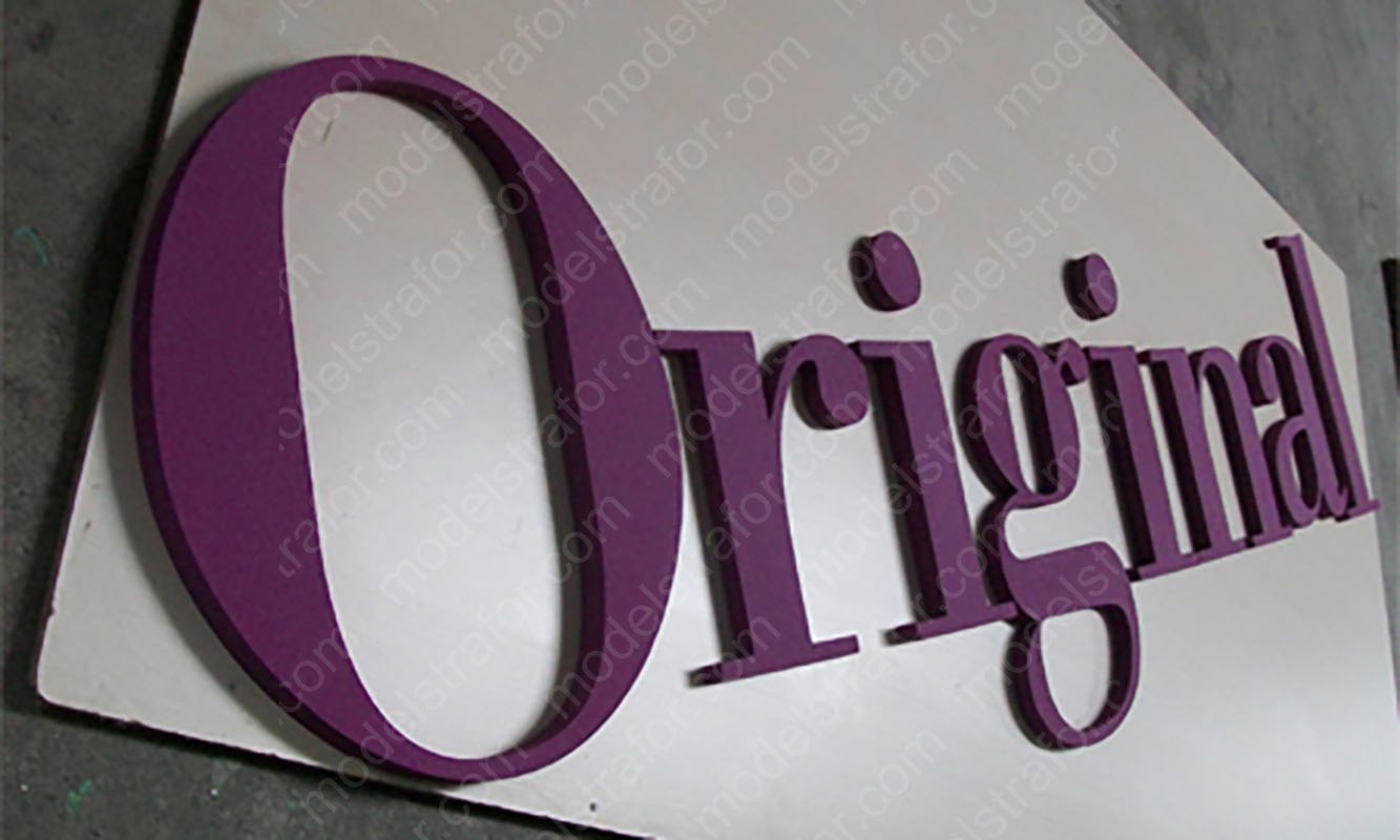 Strafor Duvar Logo Kesimleri