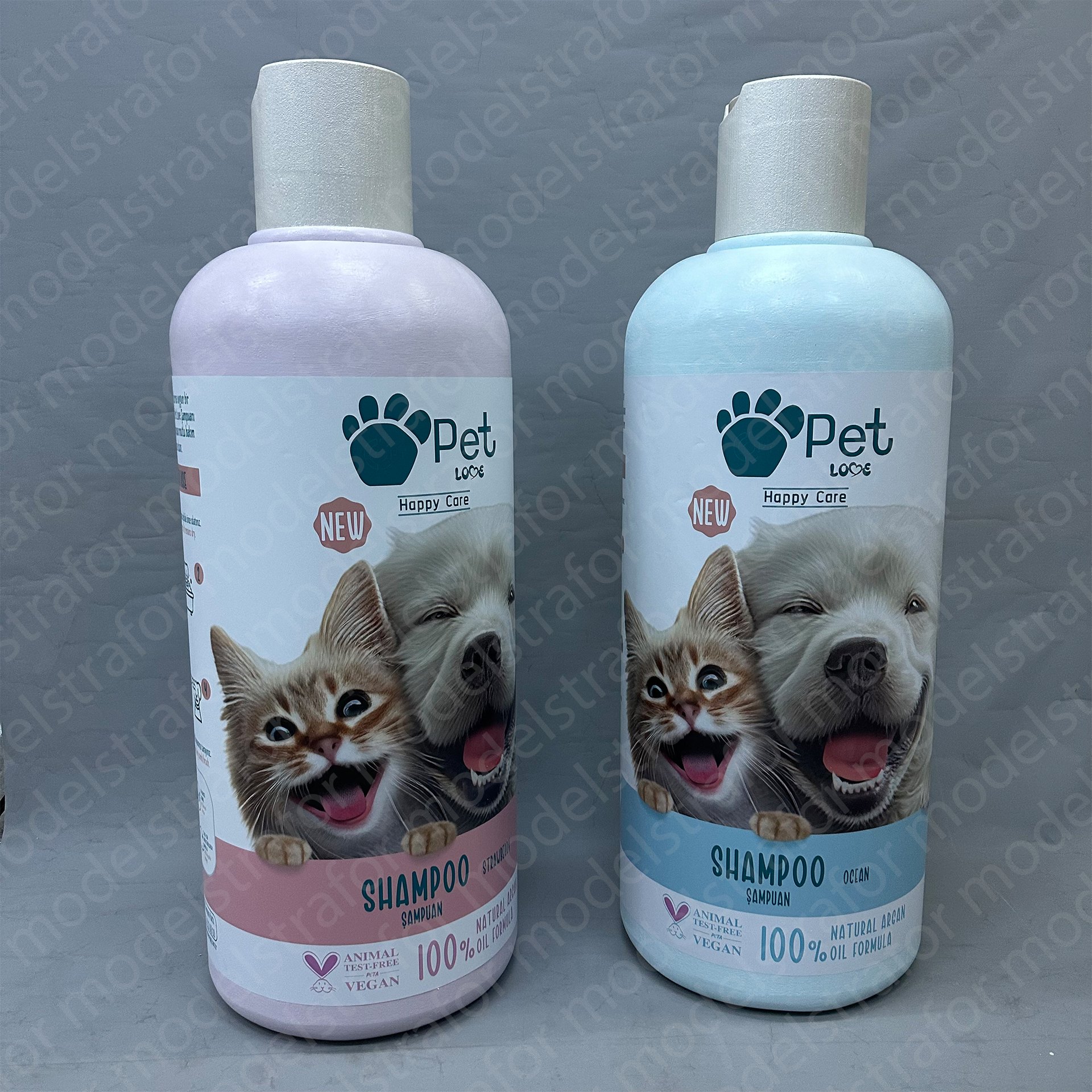 Pet Love Şampuan 3 Boyutlu Dummy Çalışması