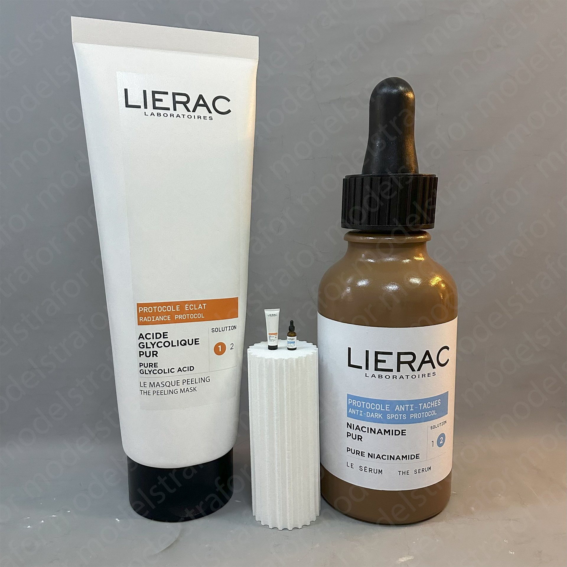 LIERAC marka 3 boyutlu strafor şişe çalışması