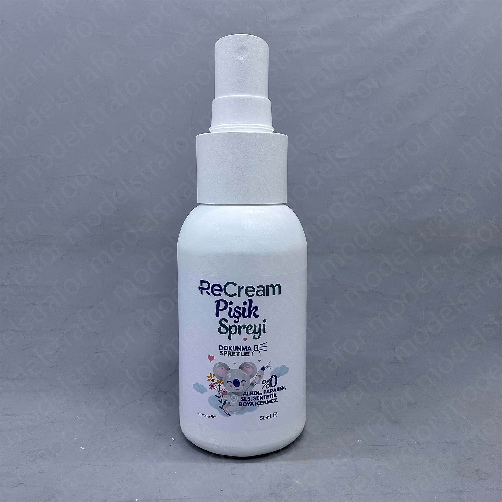 Re Cream Pişik Spreyi Strafor Dummy Çalışması