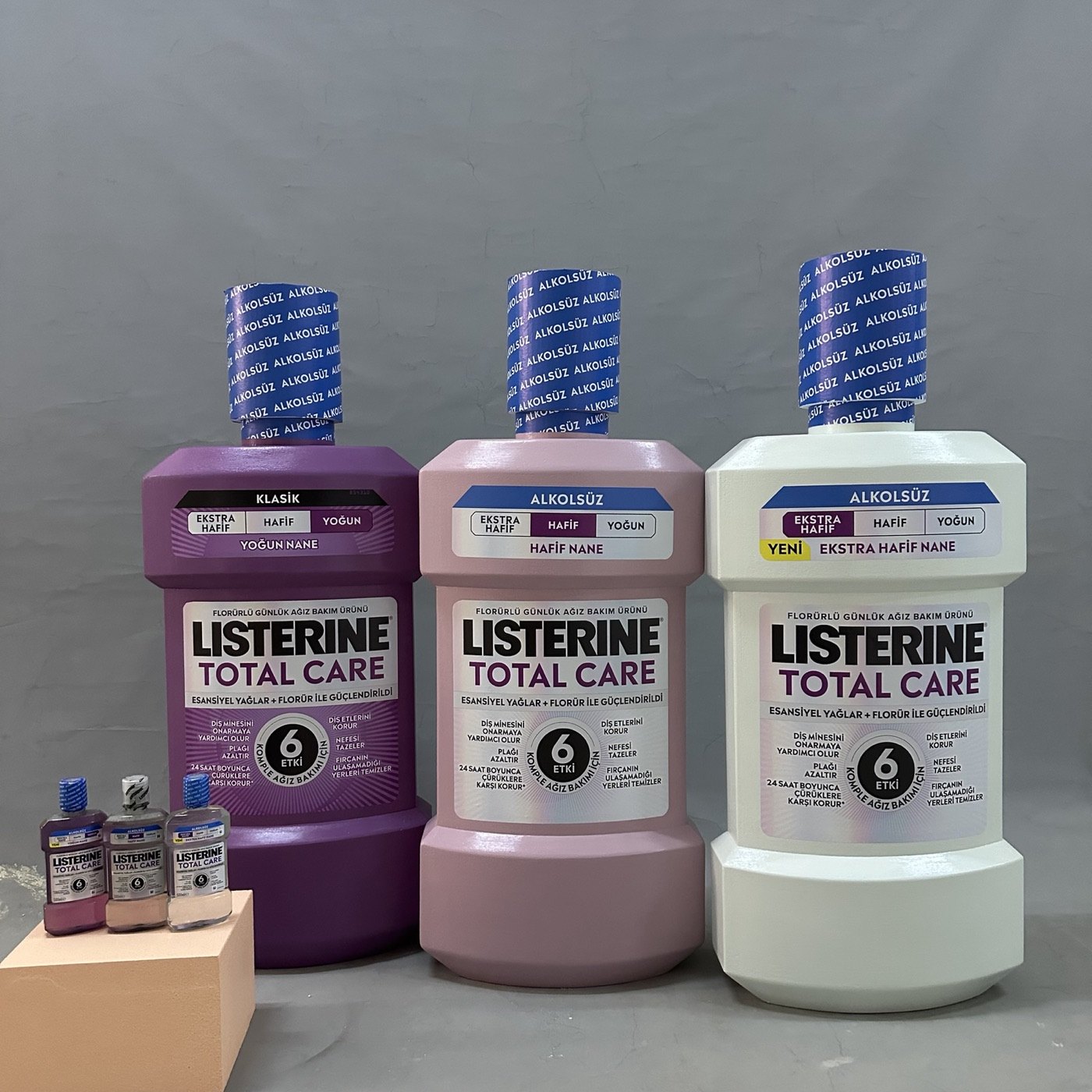 Listerine Dev Strafor Şişe Maketleri