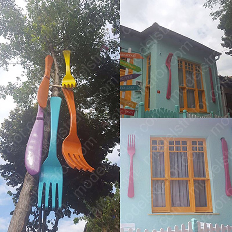 Strafor 3D Dış Mekan Restorant Dekoru