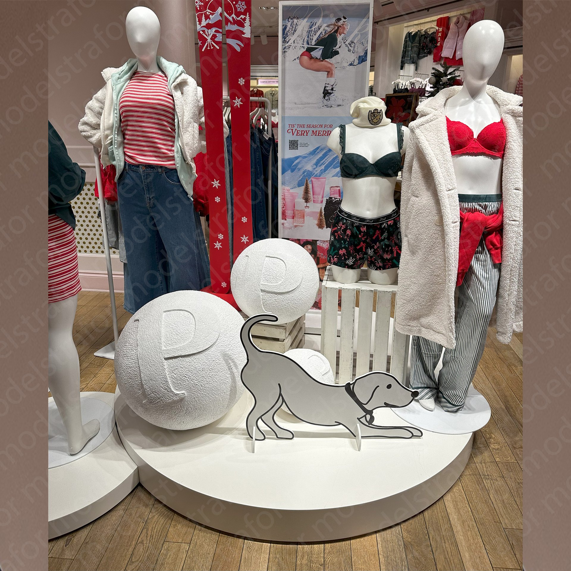 Pink Mağazaları Strafor Dekor Modellemeleri