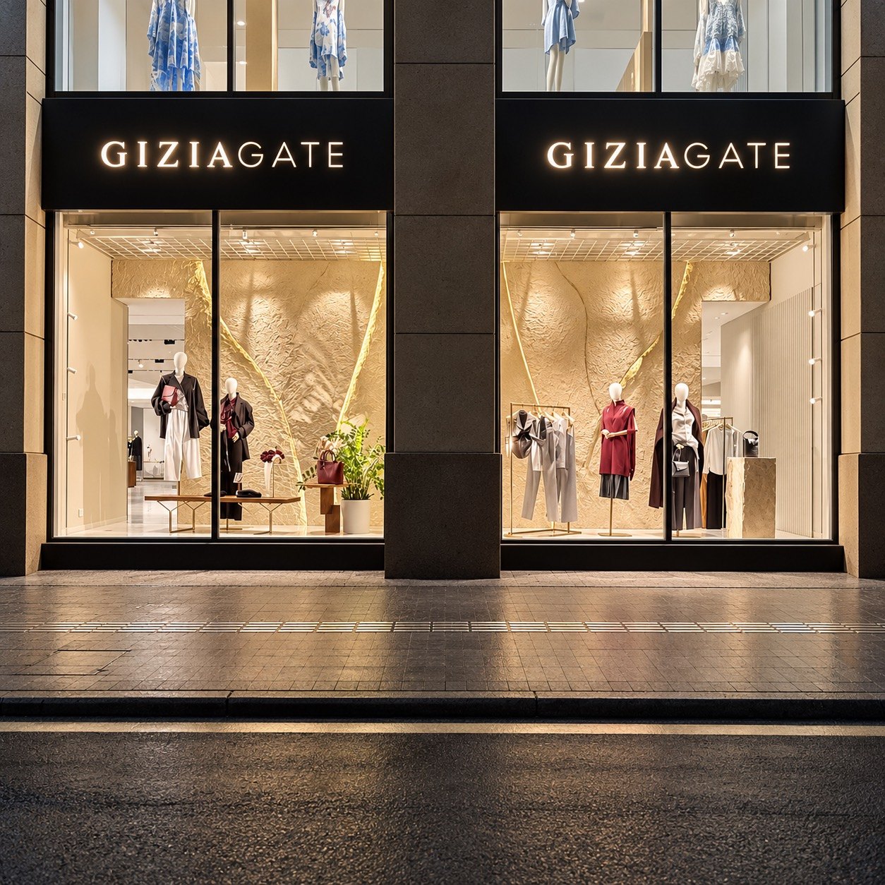 GiziaGate Mağaza Vitrini Dekor Uygulaması
