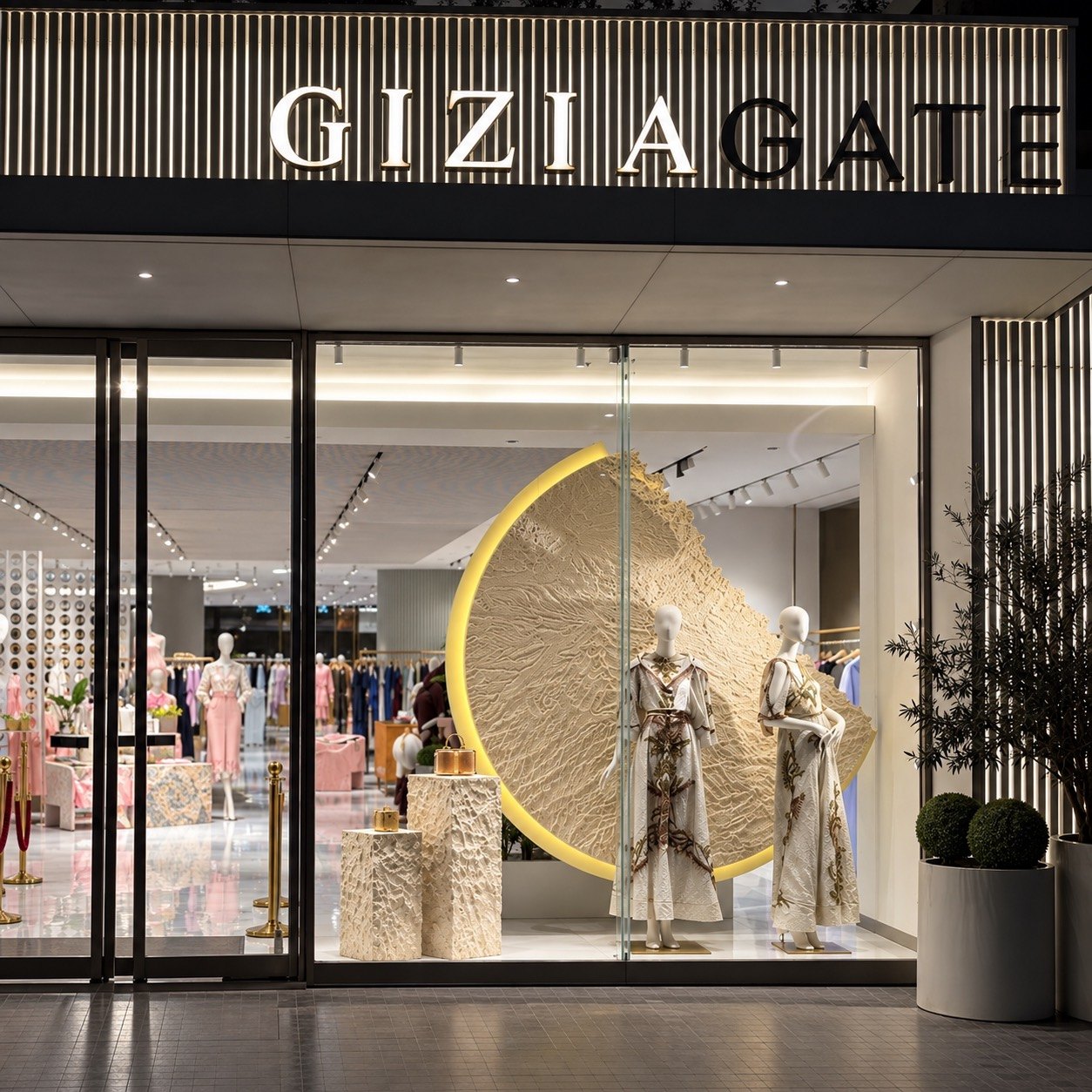GiziaGate Mağazası İçin Özel Üretim Vitrin Dekoru